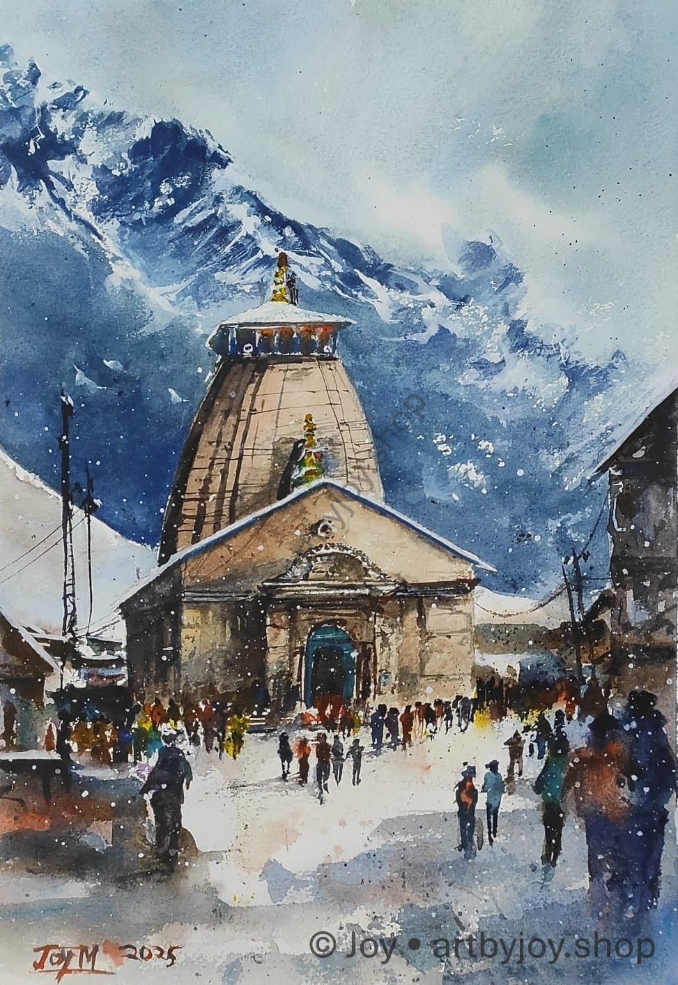 A snowy morning in kedarnath